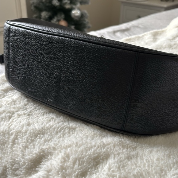 Coach black leather HOBO bag with prairie rivets details - Picture 9 of 10